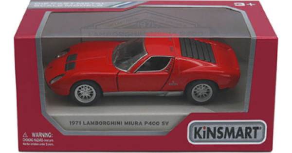 Kinsmart Die-Cast model 1971 Lamborghini Miura, scale 1:38