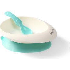 Babyono Baby suction bowl with spoon, mint, 1077/03