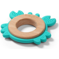 Babyono Wooden & silicone teether CRAB 1075/02