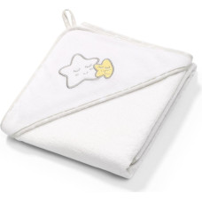 Babyono TERRY Hooded Towel 100×100 cm white