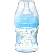 Babyono Anti colic wide neck plastic bottle, 120 ml blue 402/03