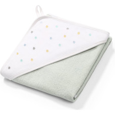 Babyono TERRY Hooded Towel 100×100 cm light grey