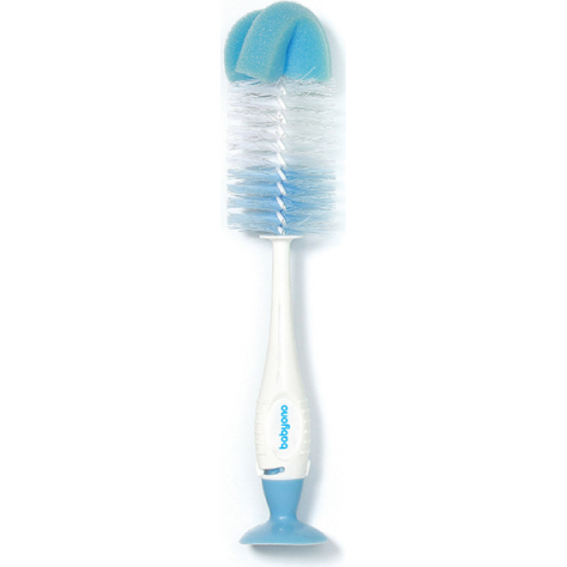 Babyono Brush with suction self supporting, blue