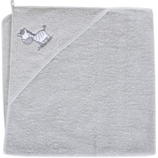 Cebababy Bath towel (100x100) Little Zebra grey