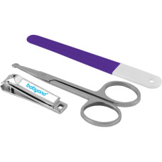 Babyono Baby manicure set: nail file, scissors, clippers 068