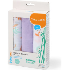 Babyono bamboo diapers 3 pcs, purple  397/08