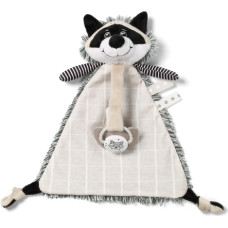 Babyono Cuddly toy with pacifier holder RACOON ROCKY