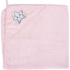 Cebababy Hooded towel pink star 100x100 Ceba Baby