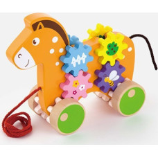 Viga 50976 Pull Along Horse with Gears