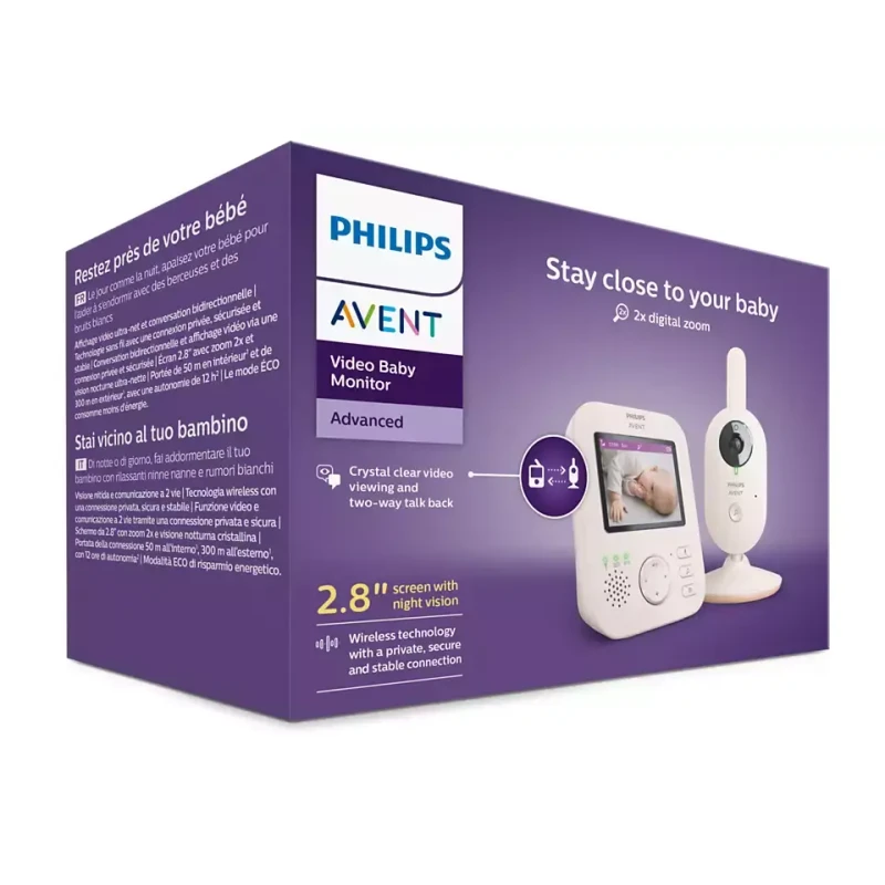 Philips Avent Digitālā video mazuļu uzraudzības ierīce SCD881/26